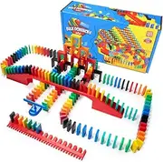 Bulk Dominoes Pro-Domino Kit | Dominoes Set, STEM STEAM Small Toys, Family Games for Kids, Kids Toys and Games, Building, Toppling, Chain Reaction Sets (Starter)