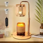 Candle Warmer Lamp for Jar Candles, Electric Candle Warmer with Timer, 2 Bulbs,