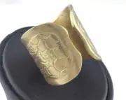 Adjustable Ring Raw brass (18.5mm 8.5US inner size) 2751