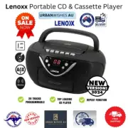 CD Player Radio Cassette Tape Recorder Audio Aux In AM FM Boombox Portable NEW |