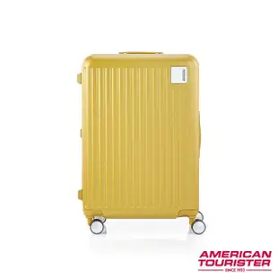 【AMERICAN TOURISTER 美國旅行者】24吋 LOCKation一點式扣鎖輕量注塑框箱PC行李箱(四色可選)