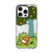 iPhone 16 Pro Clear Case MagSafe Compatible Lying down tanuki