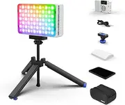Amaran Ace 25c RGBWW LED Light - Kits, 32W On-Camera Video Light, 2300K-10000K, 5908 Lux @ 0.5m, USB-C Fast Charging, Magnetic Mount, 12 Lighting Effects, Wireless amaran App Control - White