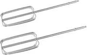 LALADEFIEE 2 Pcs Hand Mixer Beaters Mixer Attachments Stainless Steel Electric Mixer Replacement Beaters for Hand Mixer Blenders Replacement Parts