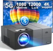 Projector with WiFi and Bluetooth, Grey