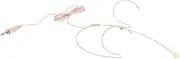 HEATSHAKING Headset Microphone for Vocals Lightweight Condenser Mic with Flexible Design for Teaching Lectures and Performances Comfortable Head Mounted Voice Amplifier Beige