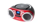 Lenoxx Red Portable Boombox CD CD-R CD-RW Player Speaker FM radio Aux in 3.5mm