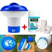 Pool Cleaning Tablets & Hot Tub Chlorine Dispenser Set - 100pcs