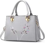 [NICOLE & DORIS] NICOLE&DORIS Retro Women Top Handle Handbags Tote Purse Shoulder Bag Crossbody Bag PU Leather