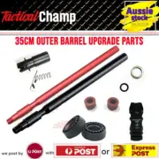 Upgrade Outer Barrel 35cm Reverse Threaded 14mm Adaptor Cap JM J8 J9 Gel Blaster