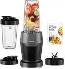 Compact 1200W Smoothie Blender with Portable Tritan Cups - Perfect for On-the-Go