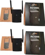 2xWiFi Range Extender Repeater Wireless Amplifier Router 1200Mbp Signal Booster
