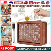 Money Saving Box Wooden Cash Vault Challenges Cash Saving Box Storage Money Gift