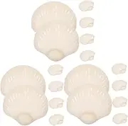 Alipis 3sets Sleek Dumpling Plate Sauce Compartment for Dishes Chips Dip 6pcs*3