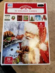 Holiday Time 32 Assorted Holiday Christmas Cards NIB (SM T-2)
