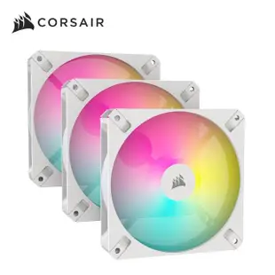 【CORSAIR 海盜船】AR120 ARGB白風扇X3