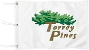 2BUT Torrey Pines Golf Pin PGA Flag Practic Putting Green Golf Flag For Backyard Garden Double-Sewn 600D Nylon Miniature Pin Flag (20"X13"Grommet)