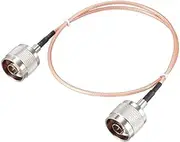 XYWHPGV N Male to N Male Ultra Low Loss RG316 Coax Cable 50 ohm 1.5 ft for or Amplifier(b9176 3eb4a fc33b c57ee d3f05 a267c