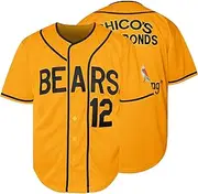 [JKNAKN] Bad Bears #12 Tanner Boyle Movie 1976 Chico's Bail Bonds Baseball Jersey