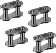 Pack of 4 Connectors for Motorcycle Pocket Bike Bicycle Roller Chain Pocket Bike Cross Silver Master Link Replacement for 50cc 70cc 90cc 110cc 125cc ATV Quad 4 Wheeler Pocket Bike Made in China,420