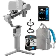 DJI RS 4 Mini Gimbal Stabilizer for Camera with 128GB Card, 2Y Warranty, Bag