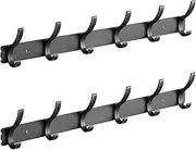 2PCS Coat Rack Wall Mount, XICEN Coat Hanger Wall Mounted, Coat Hooks Wall Mount, Wall Hooks, Heavy Duty Wall Hooks for Hanging Entryway, Bedroom, Bathroom