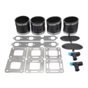 2 Sets Exhaust Manifold Kit for Mercruiser GM 229/262 CID (1983 - 0M SN#’s) 4"