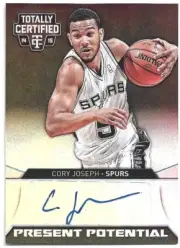 2014-15 Certified Cory Joseph Present Potential Auto Autograph /25 SA Spurs RARE