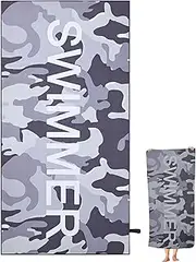 Microfibre Beach Towel, Microfibre Pool Towel - 59 x 27.5 Inch Lightweight, Quick-Drying Towel | Reversible Towel for Swimming Pool, Camping, Beach, Travel, Sports, Backpack
