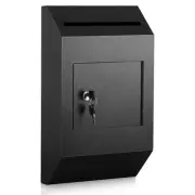 Wall-Mount Mailbox,Heavy Duty Deposit Drop Box Suggestion Box, Locking Metal ...