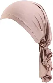[YYAOJHAO] Pre Tied Headwrap for Women - Slip on Solid Bandanas Headscarf Chemo Skull Turban Hats Hair Cover Cap