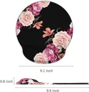 Rest Pad and Mouse Pad Set Non Slip Rubber Base Wrist Support Se Keyboard Wrist