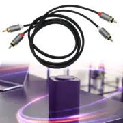 2RCA to 2RCA Sound Cable Splitter Connectors Replacement for Phone Tablet Home