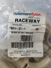 Hellermann Tyton TSR1l-21-1, Tee Cover, 3/4in 1" Bend Radius,Ivory