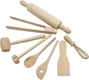 Kisangel 1Set Wooden Kitchenware Kitchen for Boys Interactive Cooking Fun Parties Imaginative Play