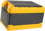 75 L Car Trunk Organizer Accessory Car Organizer Groceries Organizer Foldable Gifts Adjustable Divider with Lids Storage Bins, Yellow