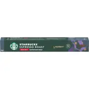 Starbucks by Nespresso Decaf Espresso Roast Coffee Pods 10 pack