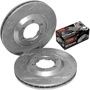 2 Front Disc Brake Rotors + Pads for Holden Rodeo RA 4cyl 3.0L 4JH1TC 4JJ1-TC V6 3.5L 6VE1 3.6L LCA 2003 2004 2005 2006 2007 2008