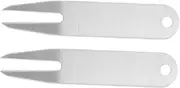 Yardwe 4 Pcs Golf Fork Strap Golfer Green Fork Metal Fork Portable Divot Fork Divot Repair Fork Professional Golfs Divot Marker Green Divot Tool Greens Repair Major Stainless Steel