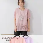 【MEDUSA】N°5 香水雪紡拼接造型TEE - 2色 (M-2L) | 女裝 上衣 T恤 | 上班穿搭