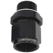 Aeroflow Male M12 x 1.5 to Female -8AN Swivel Adapter, AF906-08-M12BLK