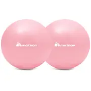 METEOR 25cm Mini Pilates Ball Dual-Pack in Pink