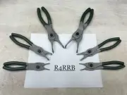 Snap-on Tools USA NEW 6pc COMBAT GREEN Soft Grip Snap Ring Pliers Lot Set