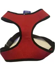 Hamilton Adjustable Soft Mesh Dog Harness, Blue X-Largr 24”-32” Chest Red