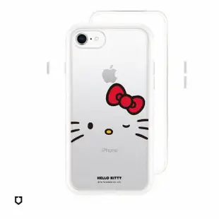 【RHINOSHIELD 犀牛盾】iPhone SE第3代/SE第2代/8/7 Mod NX邊框背蓋手機殼/啾咪 套組(Hello Kitty手機殼)