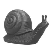 White Moose Resin Table Snail Home/Garden/Outdoor Ornament Decor Black