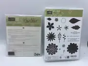 Stampin' Up! FLOWER PATCH STAMPS AND FLOWER FAIR Framelits Dies NEW