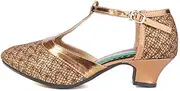 [DKZSYIM] Women's Latin Dance Shoes Ballroom Salsa Wedding Performance Dance Shoes,Model DY309