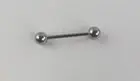 Silver Barbell Tongue Rings Body Piercing...