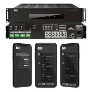 4 Zone App Control Matrix Multi Room Amplifier 80W/Zone, iOS and Android